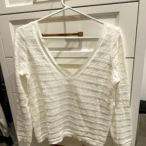 Beautiful Sézane V neck lace top
